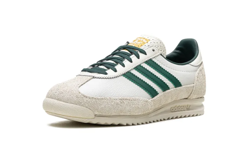 More Adidas Shoes SL 72 OG WMNS 'Off White Collegiate Green'